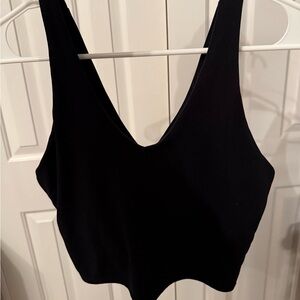 All in Motion Black Crop Top